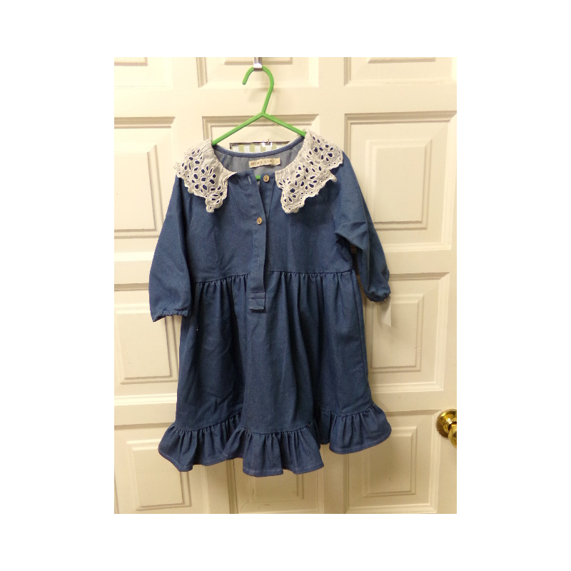 Vestido vaquero Mia y Lia 5 años. Segunda mano.
