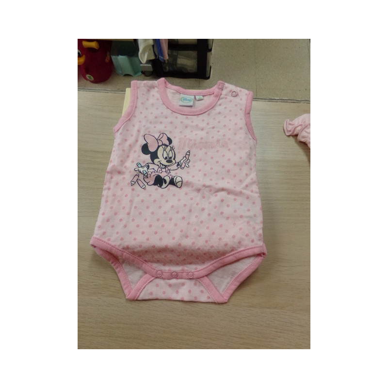 Conjunto Minnie 1-3 meses, Body, pijama y gorrito. A estrenar.