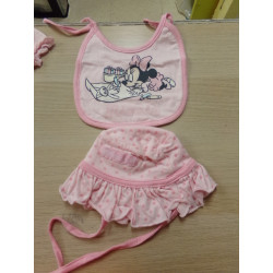 Conjunto Minnie 1-3 meses, Body, pijama y gorrito. A estrenar.