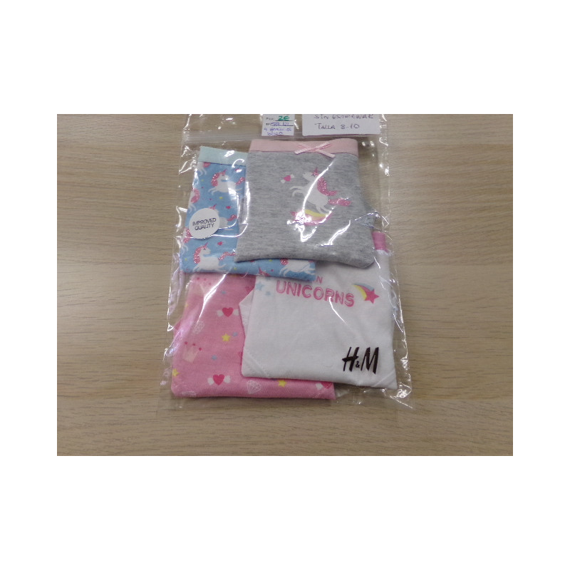 Lote 4 braguitas 8-10 años. Sin estrenar.