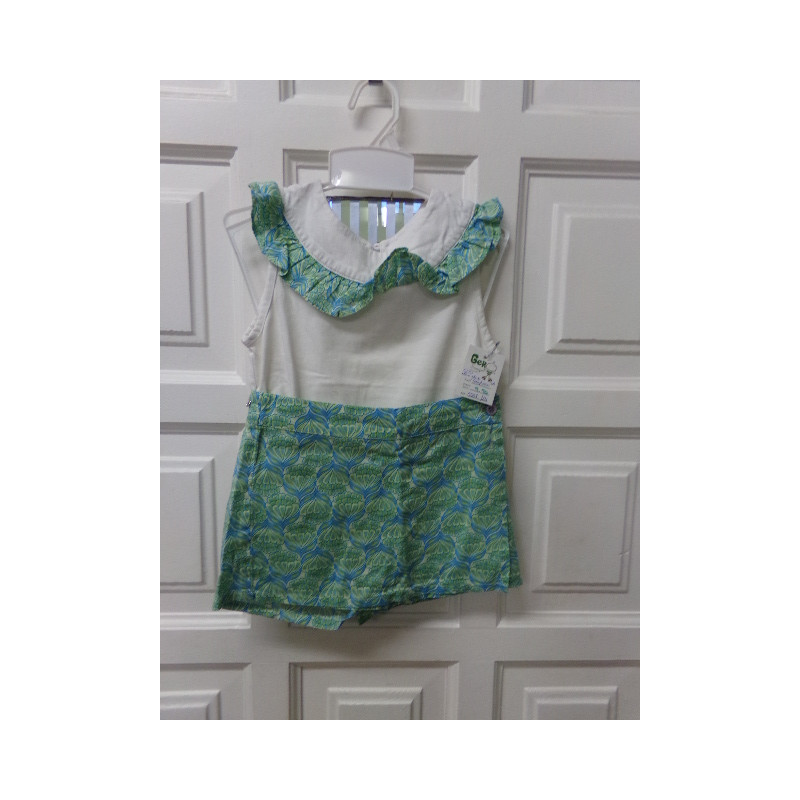 Conjunto Neck&NEck 4 años, pantalón corto y camiseta. Segunda mano.