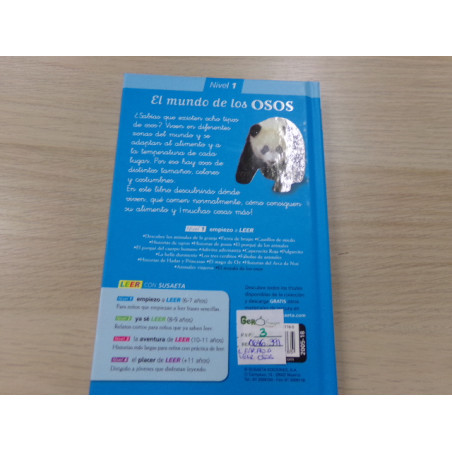 Libro empiezo a leer con Susaeta. El mundo de los osos. Segunda mano.