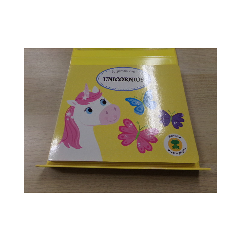 Libro puzzle jugamos con unicornios. Segunda mano.
