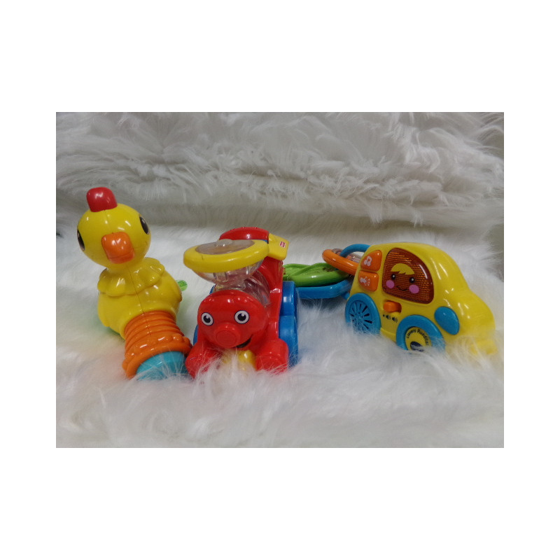 Sonajero coche vtech amarillo. Segunda mano.