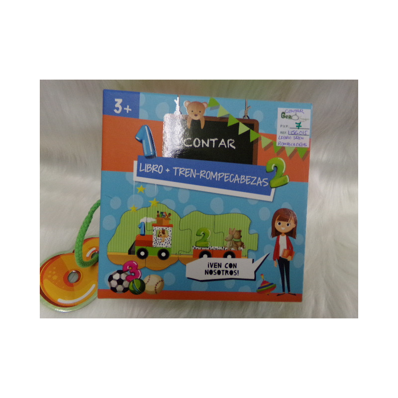 Libro puzzle tren. Segunda mano.