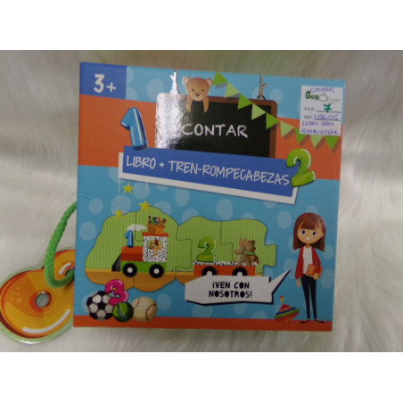 Libro puzzle tren. Segunda mano.