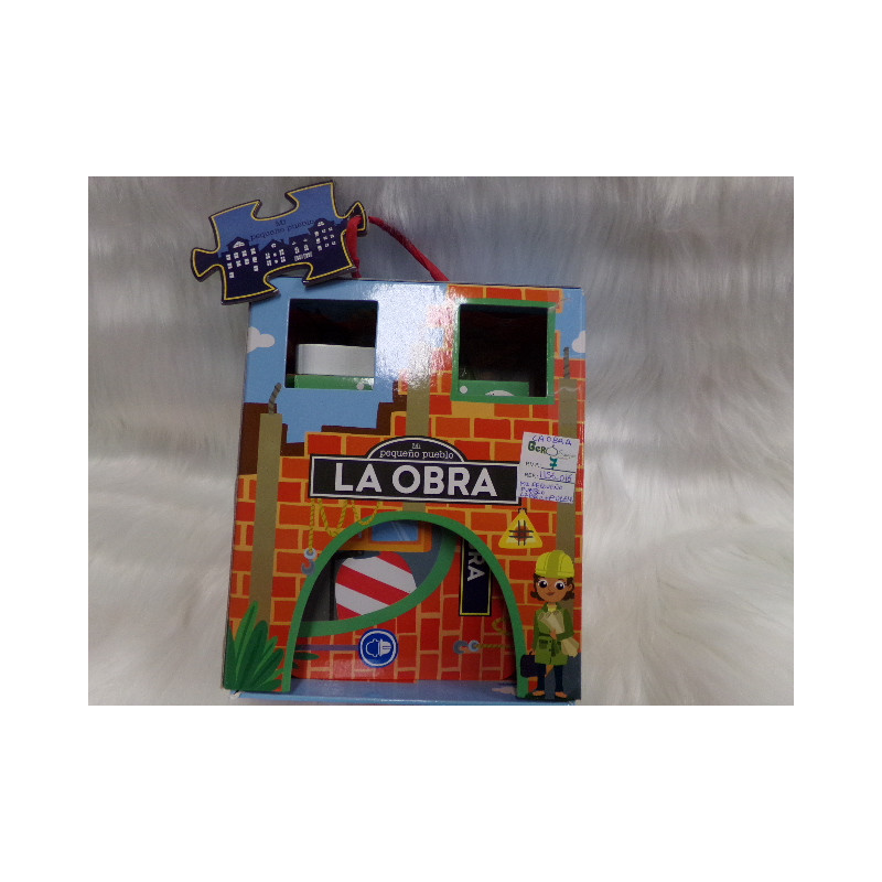 Libro puzzle la obra, mi pequeño pueblo. Segunda mano.