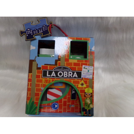 Libro puzzle la obra, mi pequeño pueblo. Segunda mano.