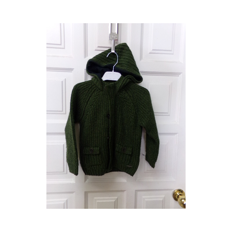 Chaqueta verde punto Mayoral 4 años. Segunda mano.