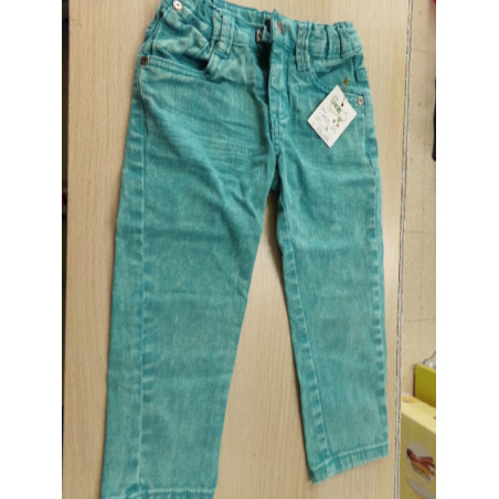 Pantalón vaquero verde niño 3 años. Segunda mano.