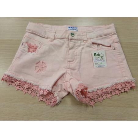 Pantalón corto rosa MAyoral 8 años. Segunda mano.