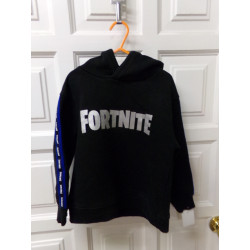 Sudadera 7 años negra Fortnite. Segunda mano.