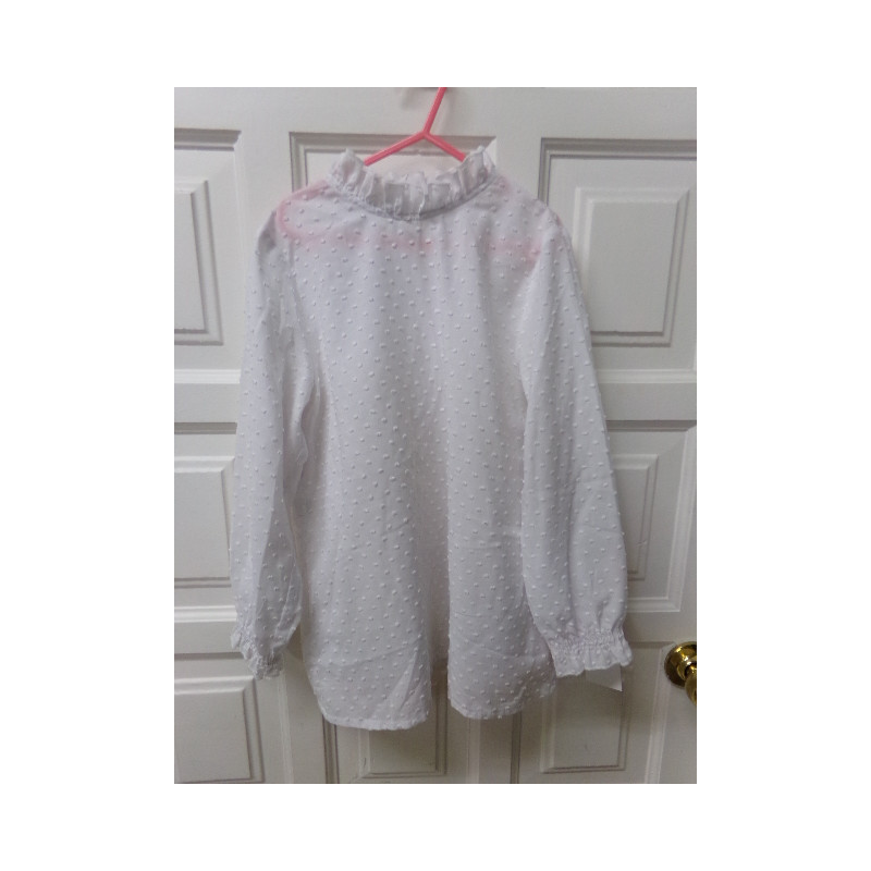 Blusa plumeti blanca 12 años. Segunda mano.