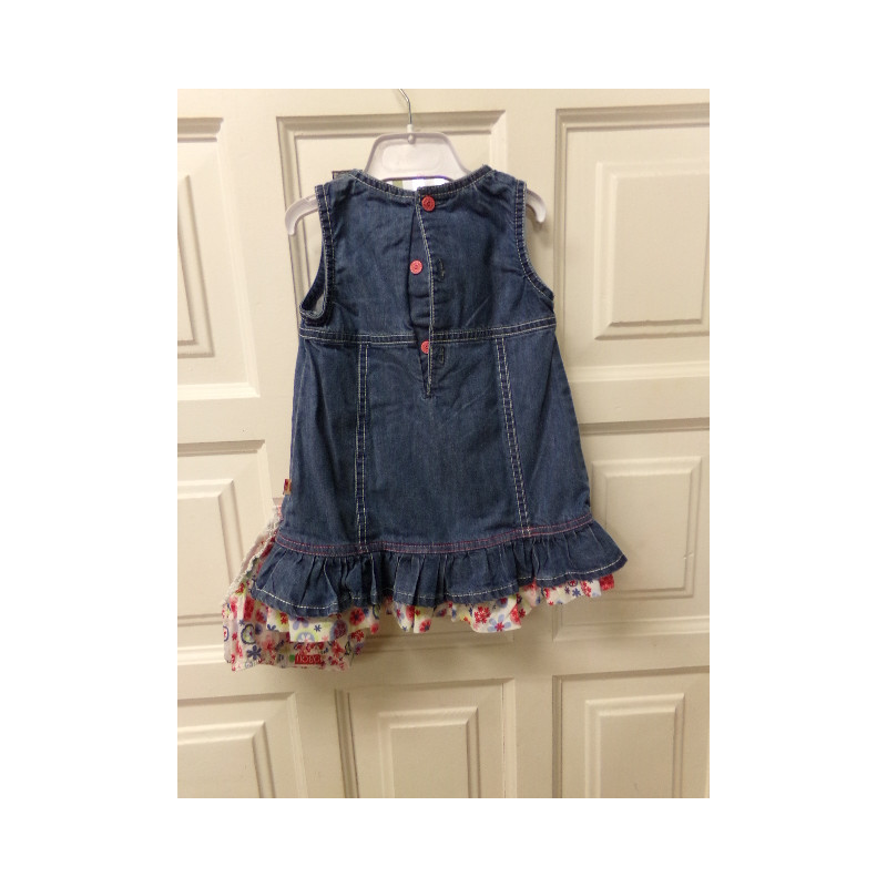 Vestido con ranita Bóboli. Segunda mano.