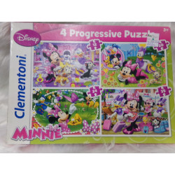 4 puzzles progresivos Minnie. Segunda mano.