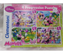 4 puzzles progresivos Minnie. Segunda mano.