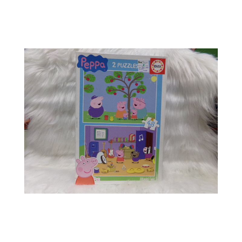 2 puzzles Peppa Pig 48 piezas. Segunda mano.