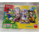 4 Puzzles Club Mickey 4*54 piezas. Segunda mano.