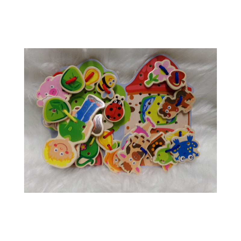 Puzzle de madera. Segunda mano.