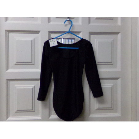 Body negro 7-8 años. Segunda mano.