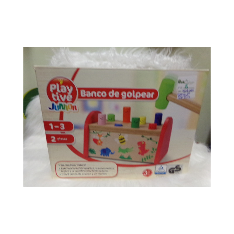 Banco de golpear de madera. Segunda mano.