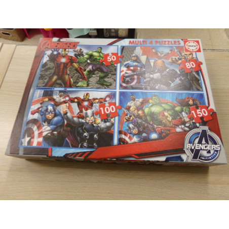 4 multi puzzles Avengers Segunda mano.