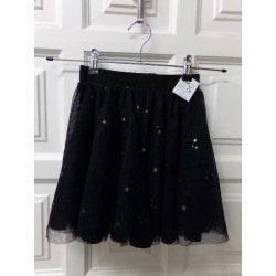 Falda negra tull 10 años. Segunda mano.