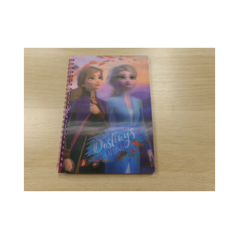 Libreta Frozen. Sin uso.