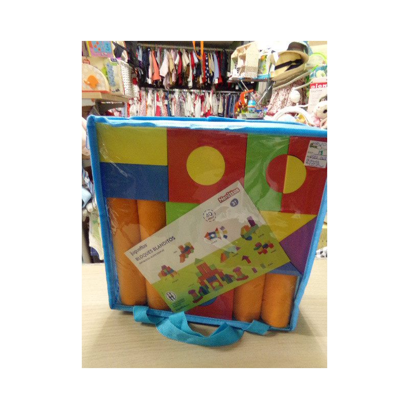 Bloques blanditos Juguettos. Sin uso.