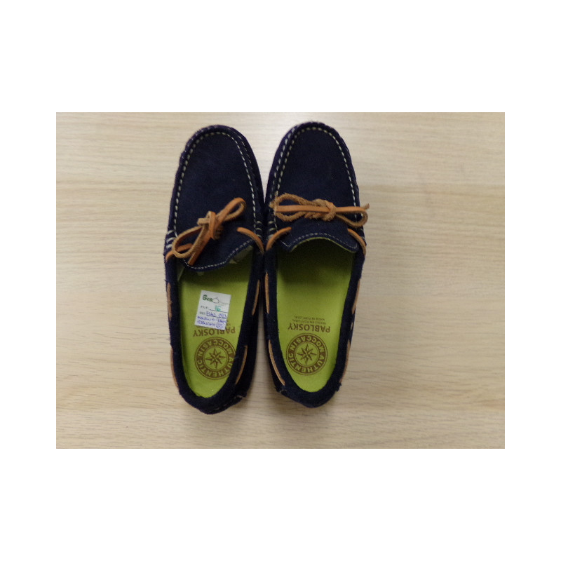 Mocasín azul marino Pablosky nº 35. Segunda mano.