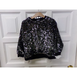 Sudadera lentejuelas Zara 5-6 años. Segunda mano.