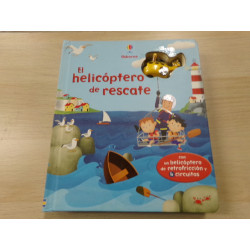 Libro el helicóptero de rescate Usborne. Segunda mano.