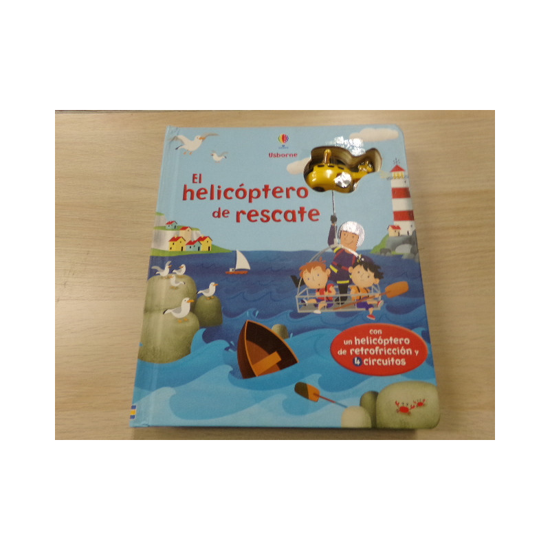 Libro el helicóptero de rescate Usborne. Segunda mano.