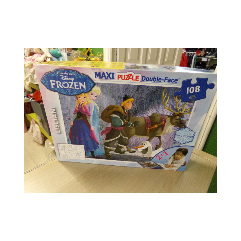 Maxi Puzzle Frozen 108 piezas. Segunda mano.