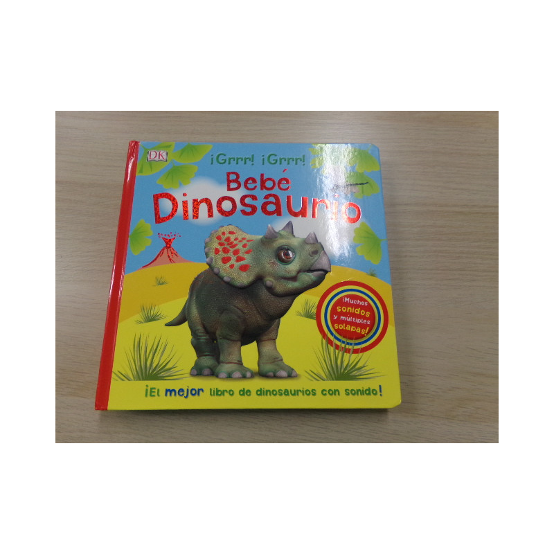 Libro bebé dinosaurio. Segunda mano.