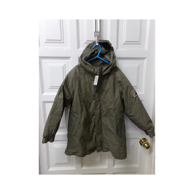 Parka militar desmontable Mango 7-8 años. Segunda mano.