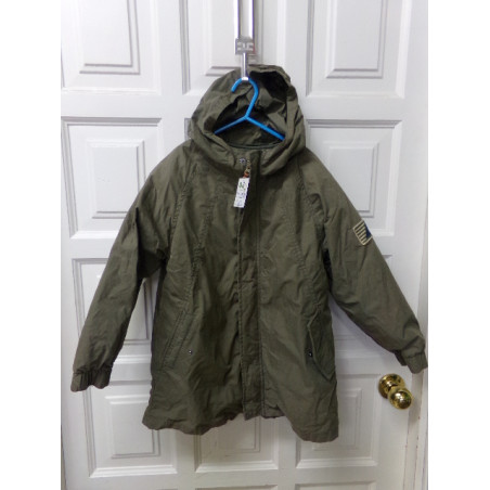 Parka militar desmontable Mango 7-8 años. Segunda mano.