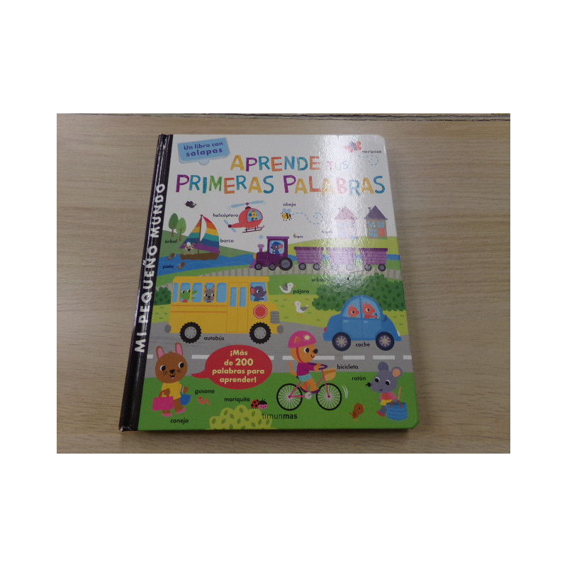 Libro aprende tus primeras palabras. Segunda mano.