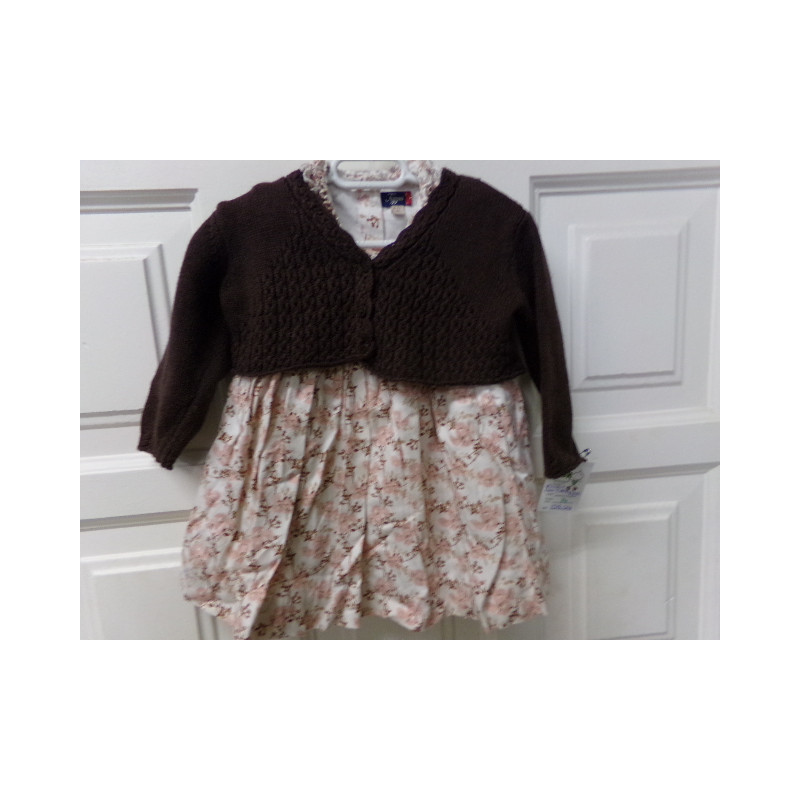 Vestido y chaqueta Tizzas 6-12 meses. Segunda mano.