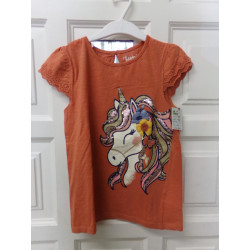 Camiseta unicornio 8-10 años. Segunda mano.