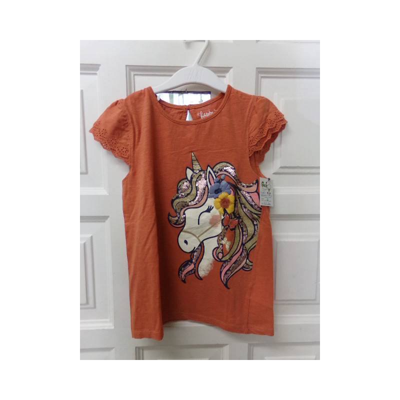 Camiseta unicornio 8-10 años. Segunda mano.