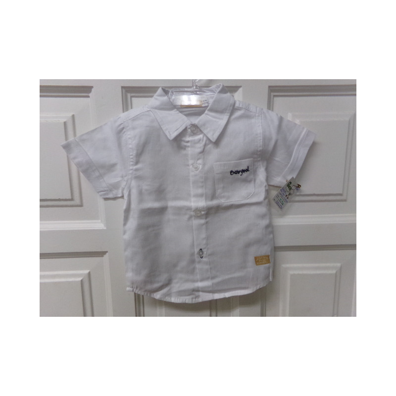 Conjunto 12 meses Bsbyool, camisa y pantalón lino. Segunda mano.