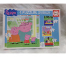 4 Puzzles progresivos Peppa Pig. Segunda mano.