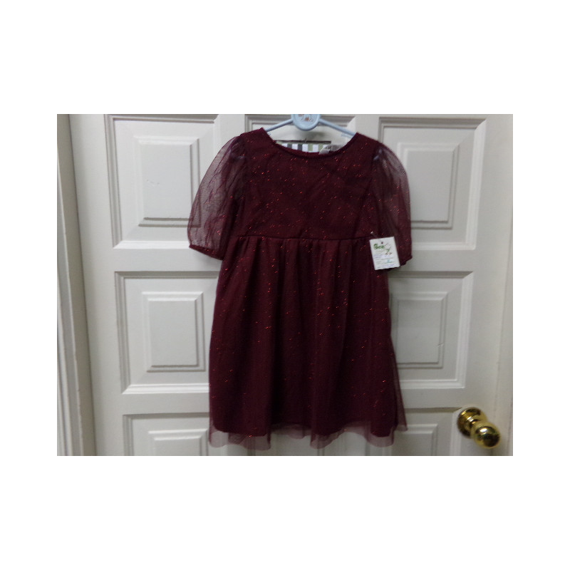 Vestido granate 4 años. Segunda mano.