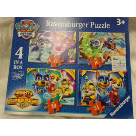 4 puzzles progresivos Patrulla canina. Segunda mano.