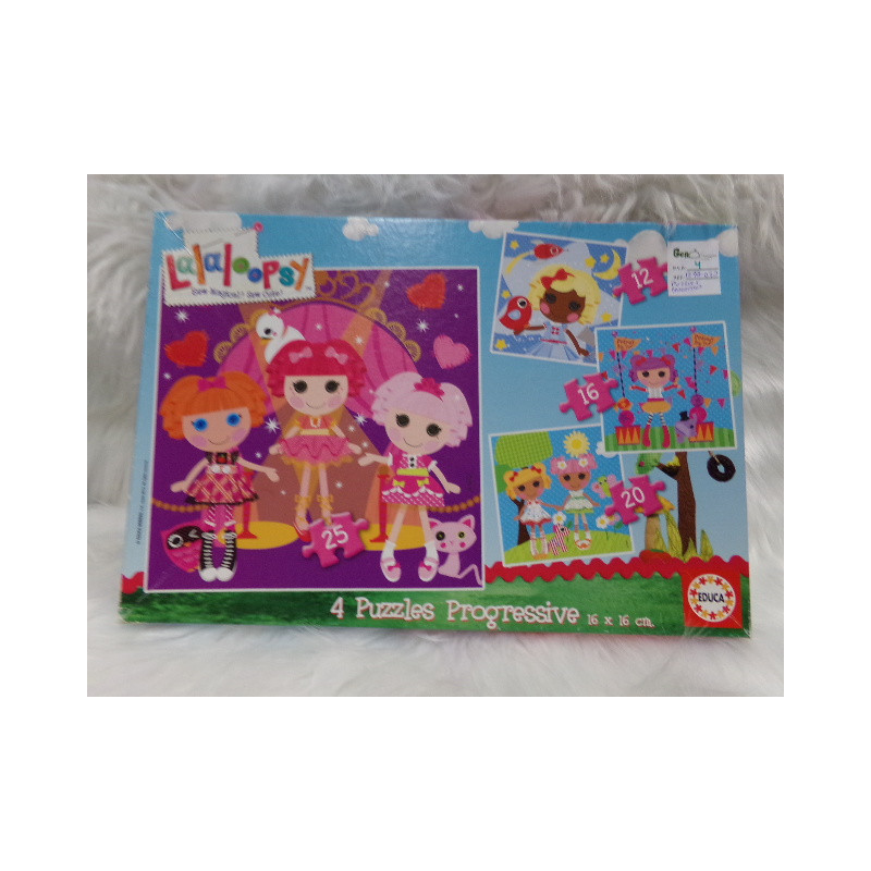4 puzzles progresivos. Segunda mano.