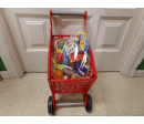 Carrito compra con alimentos. Segunda mano.