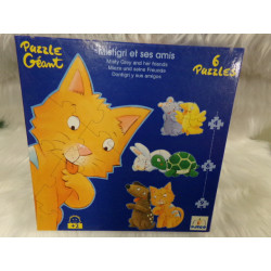 Puzzle Dontigri y sus amigos Djeco. Segunda mano.