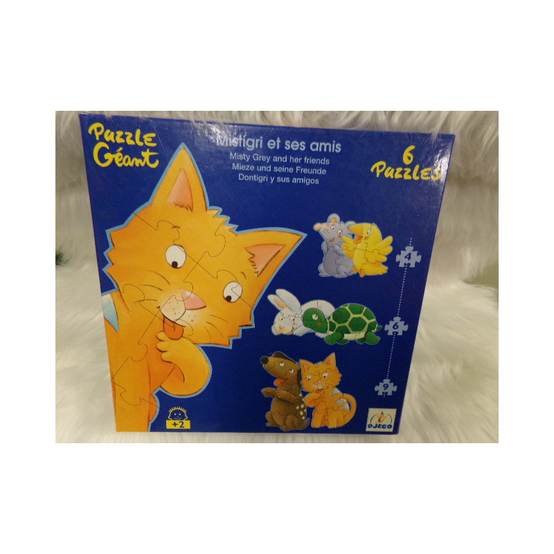 Puzzle Dontigri y sus amigos Djeco. Segunda mano.