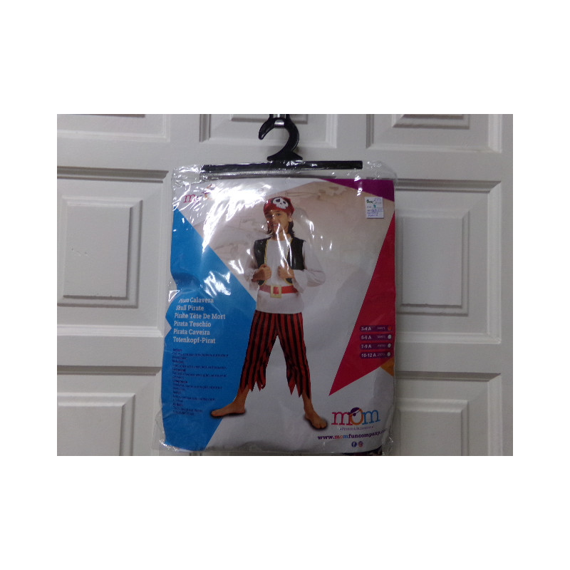 Disfraz pirata 3-4 años. Segunda mano.